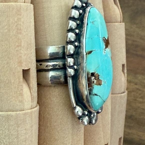 Sterling To Love turquoise sterling silver ring - Picture 3 of 8
